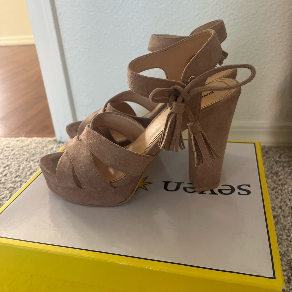 Seven Dials Suede Platform Heel